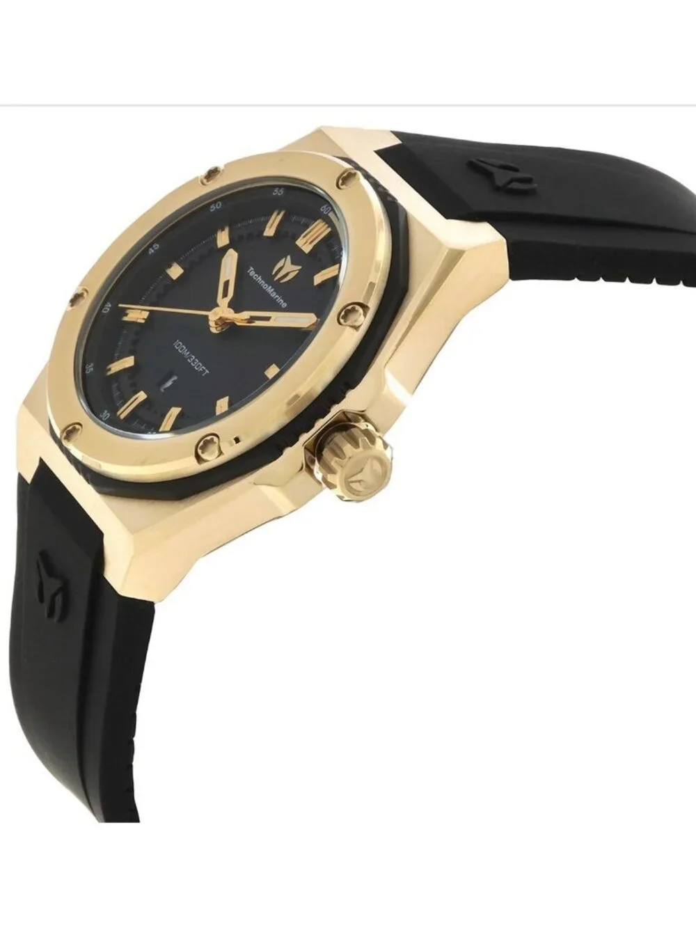 NWT Technomarine Coral Quartz Black Dial Ladies Watch